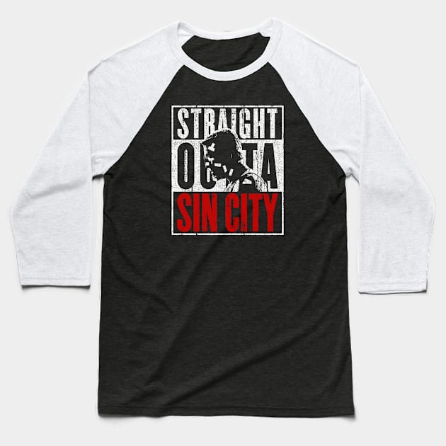 Straight Outta Sin City (Variant) Baseball T-Shirt by huckblade